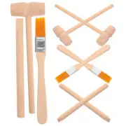 3 sets of Kids Dinosaur Digging Tools Set Wooden Hammer Chisel Brush Tool Kids