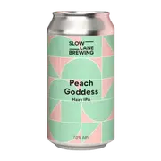 Slow Lane Peach Goddess Hazy IPA 375ml Can