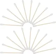MUSISALY Cotton Swabs Pointed Tips 100 Pcs Ideal for Makeup Cleaning and Ear Wax Removal Soft Bamboo Sticks