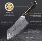 New Cleaver Meat Chef Knife Stainless Steel VG10 Damascus knives