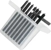 Hearing Aid Wax Guards Hearing Aid Cleaning Kit Hearing Aid Filters Cleaning Tool Accessories for Phonak/Widex/Unitron/Resound Hearing aid Accessories (Black 6 Pack)