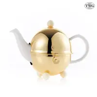 在飛比找momo購物網優惠-【TWG Tea】現代藝術系列茶壺(白金色/500ml)