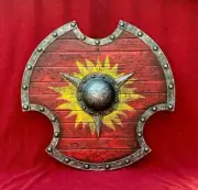 Medieval Valkyrie Authentic Viking Shield, valhalla shield, Round Wooden Shield