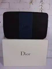 Dior Pouch Black & Navy Travel Make-Up Case