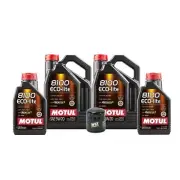 Motul + OEM Engine Oil Change Kit (5W20) (12 Liter) (ECO-LITE 8100)