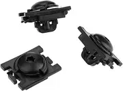 NEGRO Auto Mudguard Lining Nylon Fasteners Car Fender Fixing Clips Clamps Set Fit for Peugeot, 307 Citroen, C4 C-Triomphe auto Door Trim Panel lid Clip