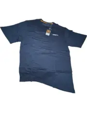 Patagonia Men's Small Dark Tidepool Blue P-6 Mission Organic Cotton T-Shirt New