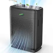 Air Purifiers for Home Large Room Up to 2200 Sq Ft, H13 Hepa Double-Sided Air Filter Purifier with PM 2.5 Display Air Quality Sensor, Air Cleaner for Bedroom, Dust, Pets, Smoke, Pollon