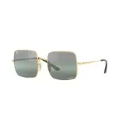 RAY BAN RECTANGLE 1971 MIRROR EVOLVE RB1971 001/G4 Gold Silver/Green Chromance