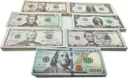 Pack of 140 Prop Money, Dollar Notes, Copy Fake Money Play Money, Banknotes for Children, Fake Money Film Game, Banknote Film Money, Money Fake Toy Banknotes, for Party A Wrong Play