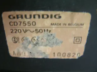 德國 GRUNDIG CD-7550 {等於PHILIPS-304} 一號雷射頭就像新品 讀取超快速 燒錄片可讀