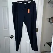Dockers 40x29 Straight Fit Flat front Blue Heather Performance Dress Pant
