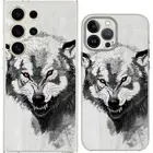 Grey Wolf Wolves Howl Full Moon Rabid Case Cover Silicone / Shockproof / MagSafe