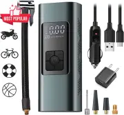 Portable Tyre Inflator Cordless 6000mAh Digital Air Compressor 140PSI Auto-Off P