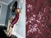 NWT TADASHI SHOJI SEQUIN SLEEVELESS DRESS WINE Auburn red SIZE 4