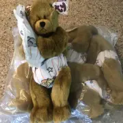 New 4 Pack! Vintage TY Attic Treasures Precious Teddy Bear Plush Sleepy Bedtime