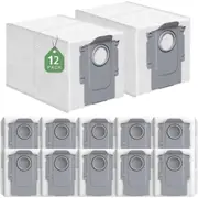 12X Dust Bags For Roborock S8 MaxV Ultra, S8 Max Ultra, Qrevo & Saros Series Robot Vacuums