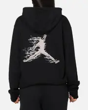 [JORDAN] Jordan Dri-fit Graphic Pullover Hoodie Black/white - Size 2XL 2XL Black/White