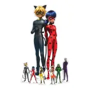 Miraculous Cardboard Cutout Official Decoration Pack Includes 6 Mini Standees