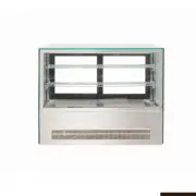 93L Counter Top Square Glass Cold Food Display Bonvue GN-900RT 2 Shelves Cabinet