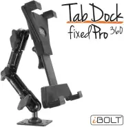 iBOLT TabDock FixedPro 360 -Heavy Duty Metal 8" Multi-Angle Drill Base Mount for