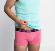 Bonds Mens Cotton Tulip Pop XDX Pink Navy FIT Trunk Brief Size XL New