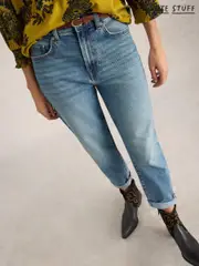 White Stuff Blue Tilly Tapered Jeans (AG3128) | $136