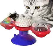 Cat Food Windmill - Pet Treat Leaking Rotating Windmill with Suction Cup | Interactive Slow Feeder Trainer, Funny Kitten Toys for Friends, Families