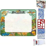 Water Doodle Mat, Reusable Painting Writing Board Toy, Washable Toddler Drawing Pad, Educational - Art Set for Kids, Girls, Boys, Family Fun and Learning, 31.5x23.62 Inches