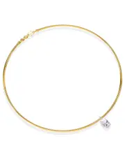 14K 2.00 ct. tw. Lab-Grown Diamond Omega Pendant Necklace