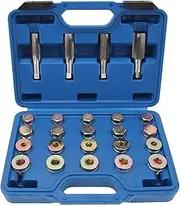 64Pcs Oil Pan Thread Repair Kit: with M13 M15 M17 M20 Bolts, Oil Drain Plug Repair Tool Set for Cars and Light Commercial Vehicles