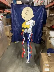 Peanuts Charlie Brown & Snoopy YaY Patriotic Windsock - 40230