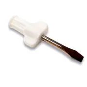 Janome Large White Screwdriver - Perfect for Overlocker Needle Plate Screw Clamp