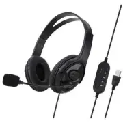 USB Gaming Headset Adjustable Wired Computer Headphones With Microphone Music