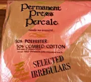 WEST POINT PEPPERELL TWIN FITTED SHEET SELECTED IRREGULARS 39” X 75” VINTAGE