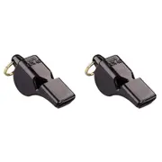 2PK Fox 40 Summit Mini Whistle Outdoor Coaching/Training Sports Accessory Black