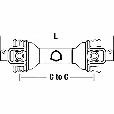 Universal PTO Driveline 1 3/8" 6 Spline x 1 1/2" PM14006624 14006624