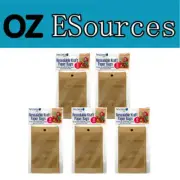 50Pcs Resealable Zip Zipper Lock Kraft Paper Bags Window Pouches Heat Seal