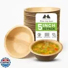 MAGNUS EKO | 5 Inch Round Bowls (50 Pcs, 8.4Oz) | Disposable Party Bowls | Li