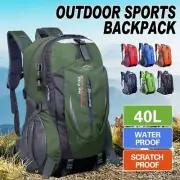 40L Hiking Camping Bag Large Waterproof Backpack Outdoor Travel Rucksack Luggage