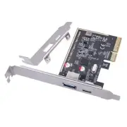 PCIE USB 3.2 GEN2 10G + Type C 10G Adapter PCI Express X4 Expansion Card6444