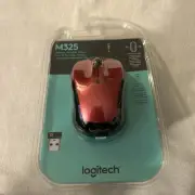 Logitech M325S Wireless Ambidextrous Optical USB Mouse Brilliant Rose