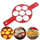 Nonstick Pancake Molds Ring Silicone Fried Egg Mould Reusable Pancake Maker E...
