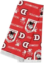 St George Dragons NRL Team Logo and Coloured Tea Towel