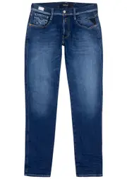 Replay Anbass Hyperflex Blue Slim-leg Jeans - Dark Blue - W36/L32 W36/L32