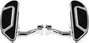 Motorcycle Driver Passenger Floorboard Compatible With Harley Touring Softail Trike CVO Road King Street Glide FLHTK FLHX FLTR 93-UP Airflow(Rear chrome)