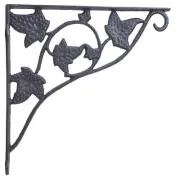 Wall Shelf Bracket Brace With Plant Hanger Flower Basket Hook