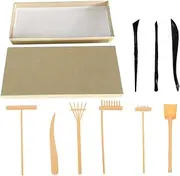 1 Set Sand Rake Tool Mini Zen Garden Accessories Mini Garden Kit Garden Rake Crafts Tray Rake Sandbox Mini Rake Mini Zen Garden Kit Small Mini Rake Mini Rake for Gardening Plastic