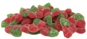 Sour Gummi Cherries Chewy Sugar Coated Red & Green Soft Gummy Candy 16 Ounce Bag