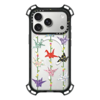 iPhone 17 Pro Bounce Case MagSafe Compatible Origami paper crane: good luck symbol